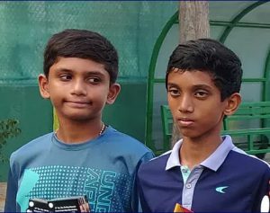 KEERTHIVASAN-WINNER AND SIDHARTH MADHAVAN- FINALIST AT THE U-14 SINGLES ALL INDIA RANKING TOURNAMENT HELD IN CHENNAI - 
June 10, 2015