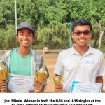 Joel U-16 and u-18 winner and Tarakesh U-18 finalist, secunderabad, Dec 2019