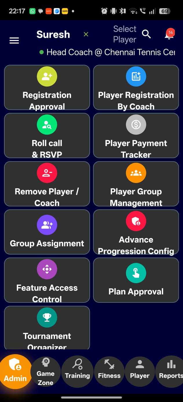 Champinu academy administration tools