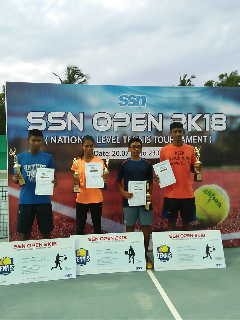 CTT students with SSn trophies